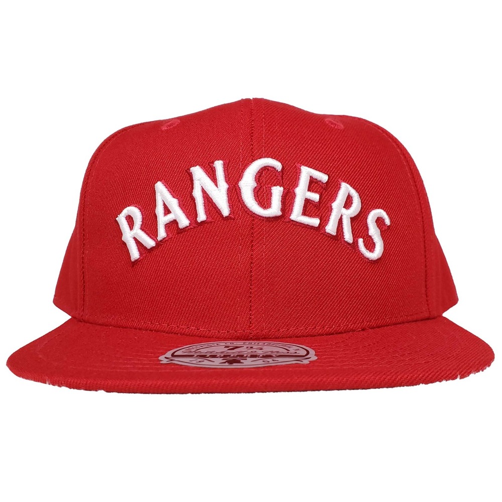 Texas Rangers Mitchell & Ness MLB Fitted 7 3/4 Liberty Fit Hat Cap Red NWT